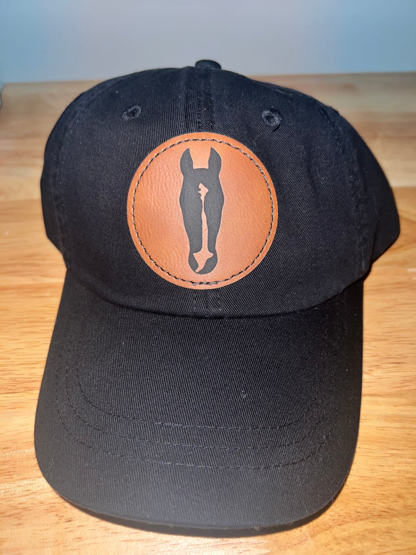 Custom Baseball Hat With Leather Patch