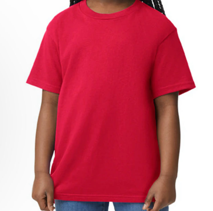 Custom Youth T-Shirt for Silhouette, Sketch, or Business Logo - single color logo