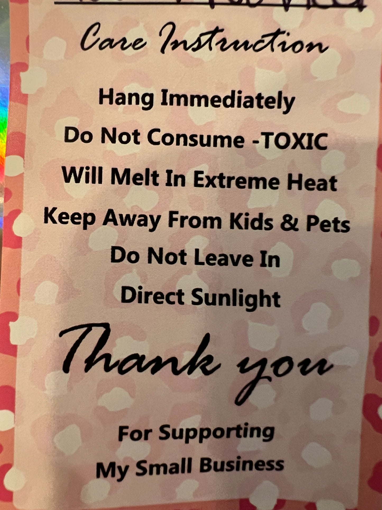 Car Freshies (Air fresheners)
