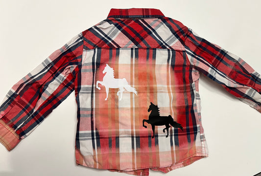 Red Youth Saddlebred Bleached Flannel