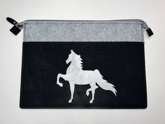 Saddlebred Leather Zipper Pouch