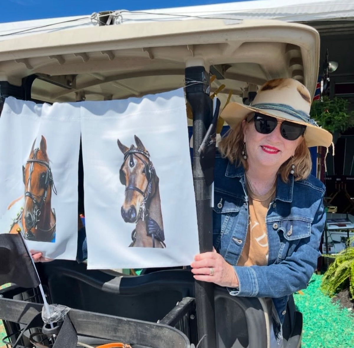 Custom Golf Cart Flag for Louisville