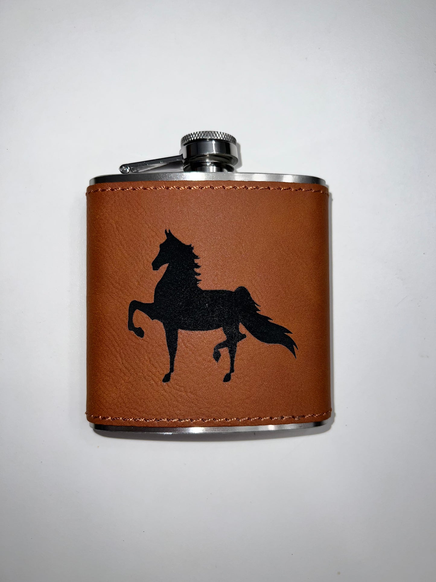 Saddlebred Leather Flask
