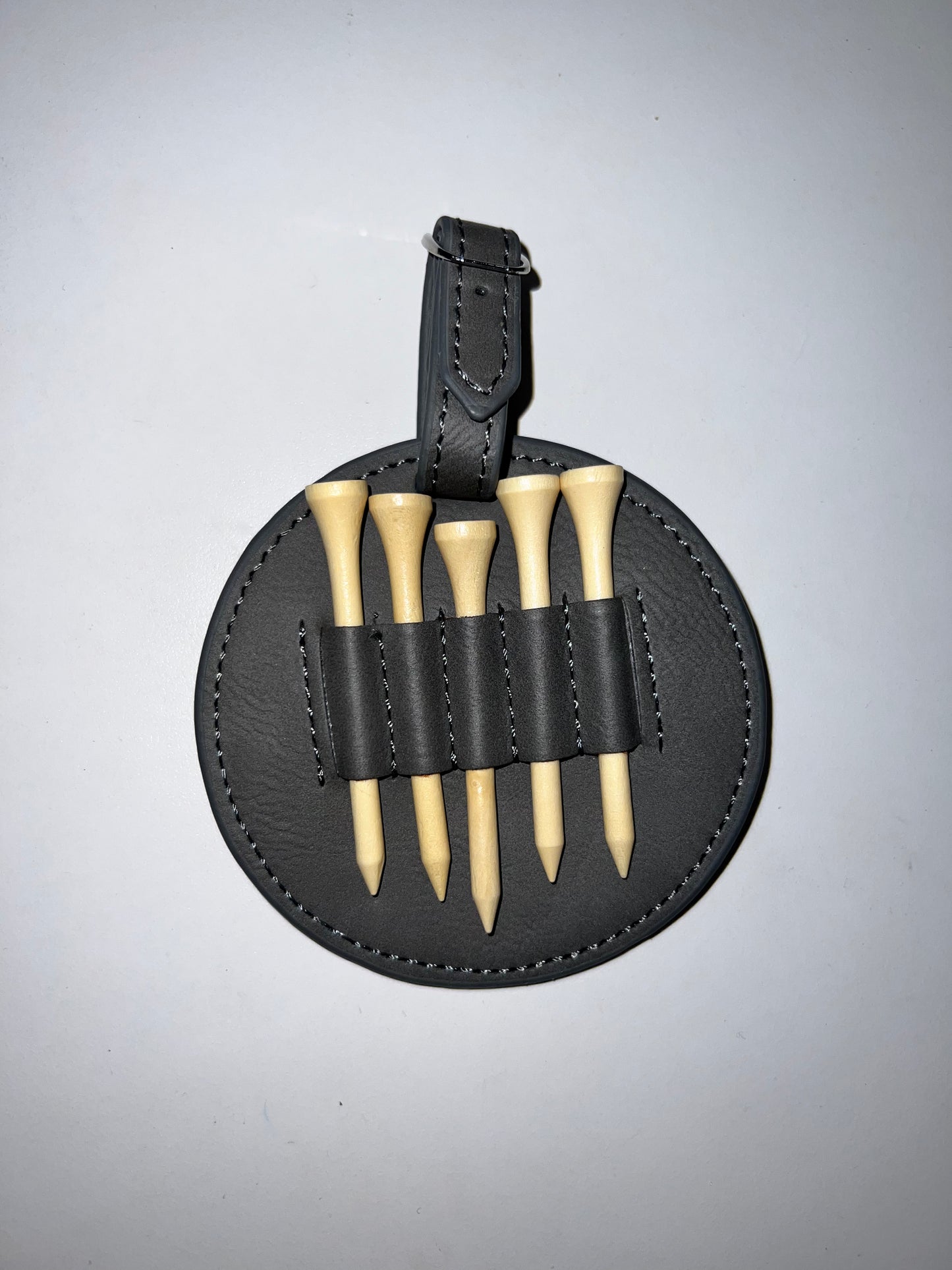 Golf Bag Tag Plus Tee Holder