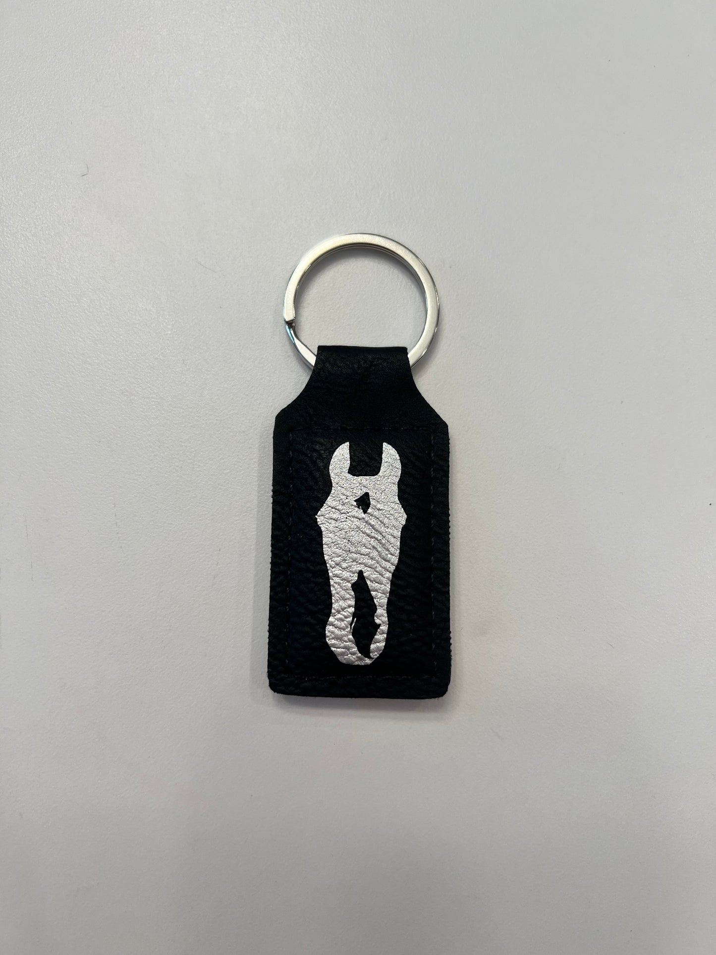 Custom Leather Keychain for Silhouette, Sketch, or Business Logo