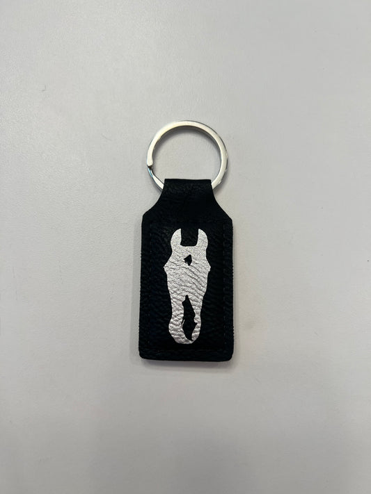 Custom Leather Keychain for Silhouette, Sketch, or Business Logo