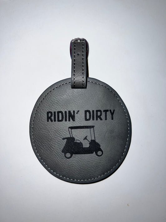 Golf Bag Tag Plus Tee Holder